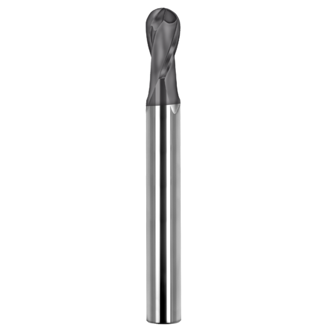 Cortador Vertical de Propósito General, Diam. 3/8 pulg, 2 Flautas, Punta Bola SGS