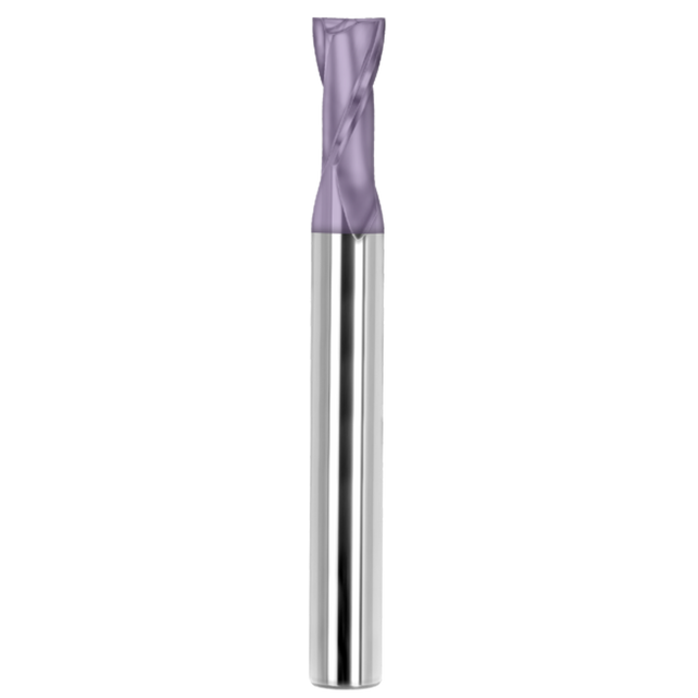 Cortador Vertical de Propósito General, Diam. 3/8 pulg, 2 Flautas, Punta Plana SGS