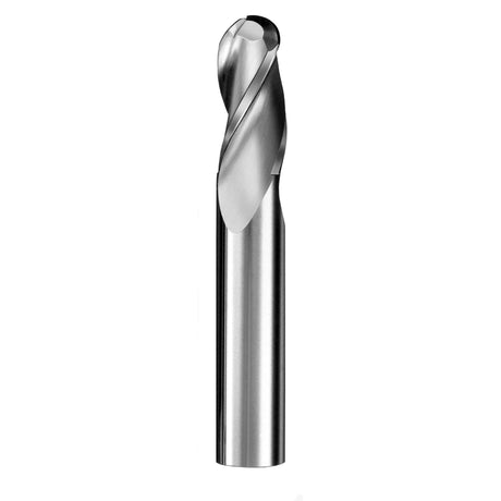 Cortador Vertical de Propósito General, Diam. 1/64 pulg, 3 Flautas, Punta Bola SGS