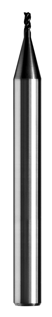 Micro Cortador Vertical, Diam. Cte. 2.5 mm, 3 Flautas, Punta Plana - Herramental