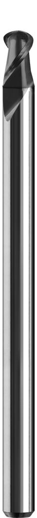 Micro Cortador Vertical, Diam. Cte. 2 mm, 2 Flautas, Punta Bola - Herramental