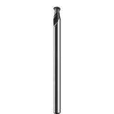 Micro Cortador Vertical, Diam. Cte. 0.8 mm, 2 Flautas, Punta Bola SGS