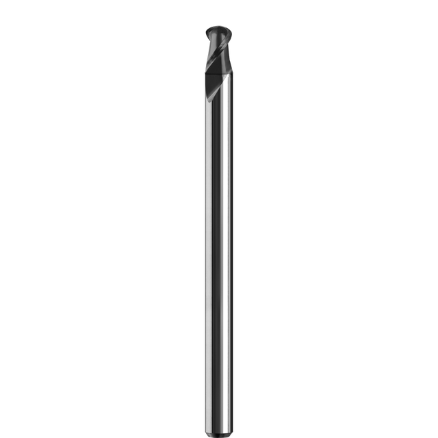Micro Cortador Vertical, Diam. Cte. 0.8 mm, 2 Flautas, Punta Bola SGS