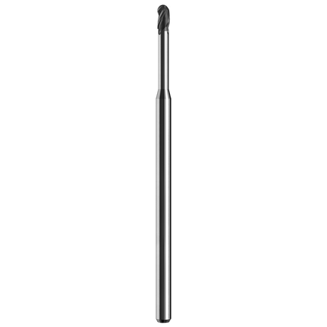 Micro Cortador Vertical, Diam. Cte. 0.0200 pulg, 3 Flautas, Punta Bola SGS