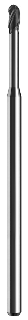Micro Cortador Vertical, Diam. Cte. 0.0200 pulg, 3 Flautas, Punta Bola - Herramental