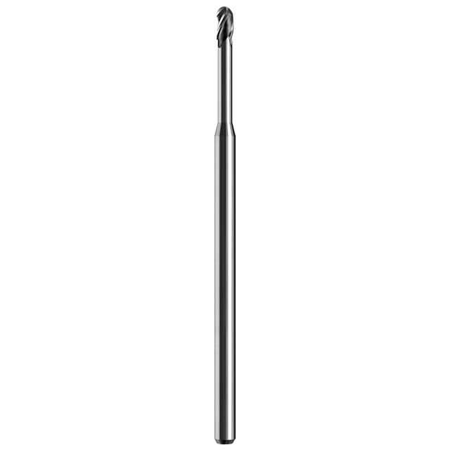 Micro Cortador Vertical, Diam. Cte. 0.0310 pulg, 3 Flautas, Punta Bola SGS