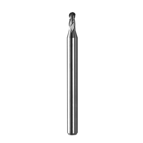 Micro Cortador Vertical, Diam. Cte. 0.6 mm, 4 Flautas, Punta Bola SGS