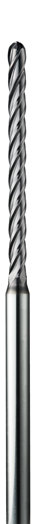 Micro Cortador Vertical, Diam. Cte. 0.0100 pulg, 4 Flautas, Punta Bola - Herramental