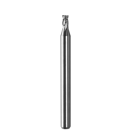 Micro Cortador Vertical, Diam. Cte. 0.6 mm, 4 Flautas, Punta Plana SGS