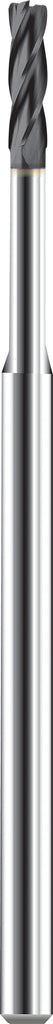 Micro Cortador Vertical, Diam. Cte. 0.0200 pulg, 4 Flautas, Punta Plana - Herramental