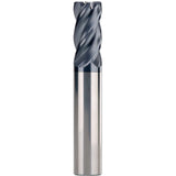 Cortador Vertical de Alto Rendimiento, Diam. Cte. 1/4 pulg, 4 Flautas, Radios en Esquina