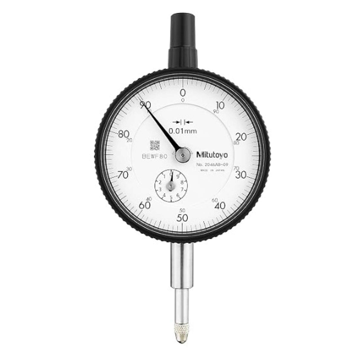 Indicador de carátula, tapa plana, Tipo ISO a prueba de golpes, 10mm, 0,01mm