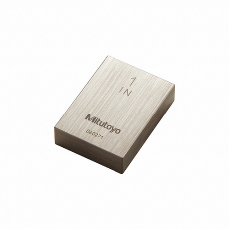 Bloque patrón rectangular, pulg. certificado de inspección ASME, Grado 0, Acero, 0.75 pulg Mitutoyo