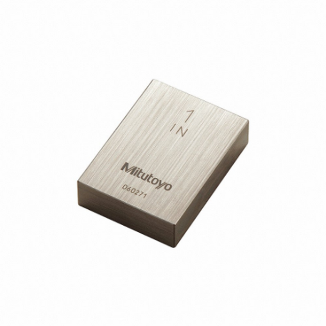 Bloque patrón rectangular, pulg. certificado de inspección ASME, Grado 0, Acero, 0.75 pulg Mitutoyo