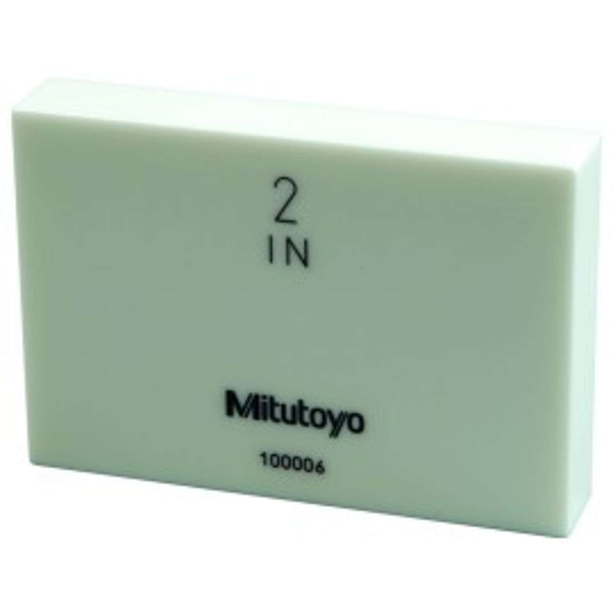 Bloque patrón rectangular, pulg. certificado de inspección ASME, Grado 0, Cerámica, 2 pulg Mitutoyo