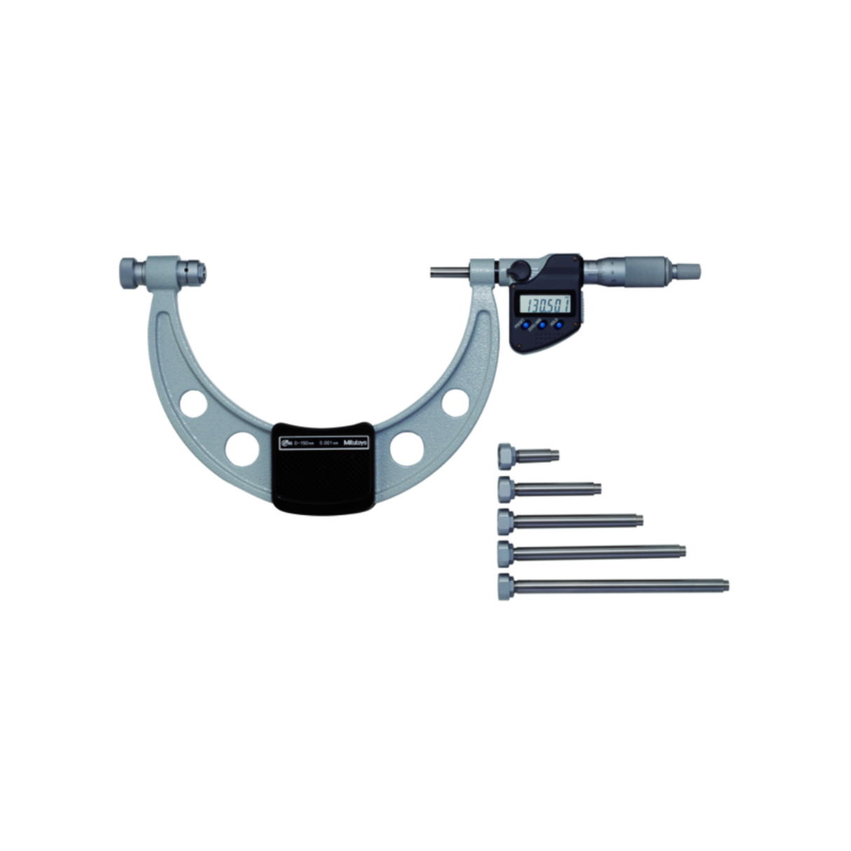 Micrómetros de exteriores con topes intercambiables, con salida de datos SPC, 12 - 18 pulg