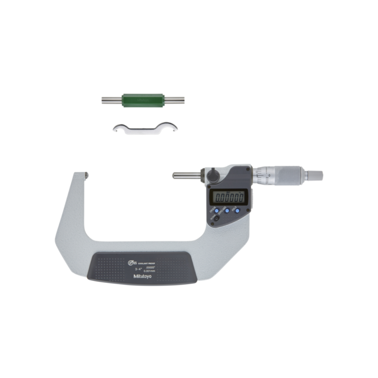 Micrómetro para tubos, tipo esférico en tope y husillo esférico, 3 - 4 pulg