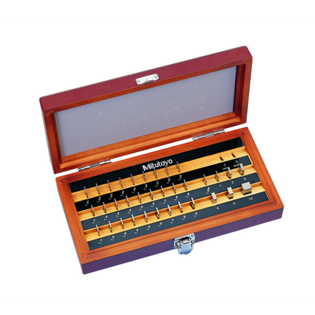 Juego de bloques patrón rectangular, mm, certificado de inspección, ISO, 34 Bloques, Grado  1, Acero Mitutoyo